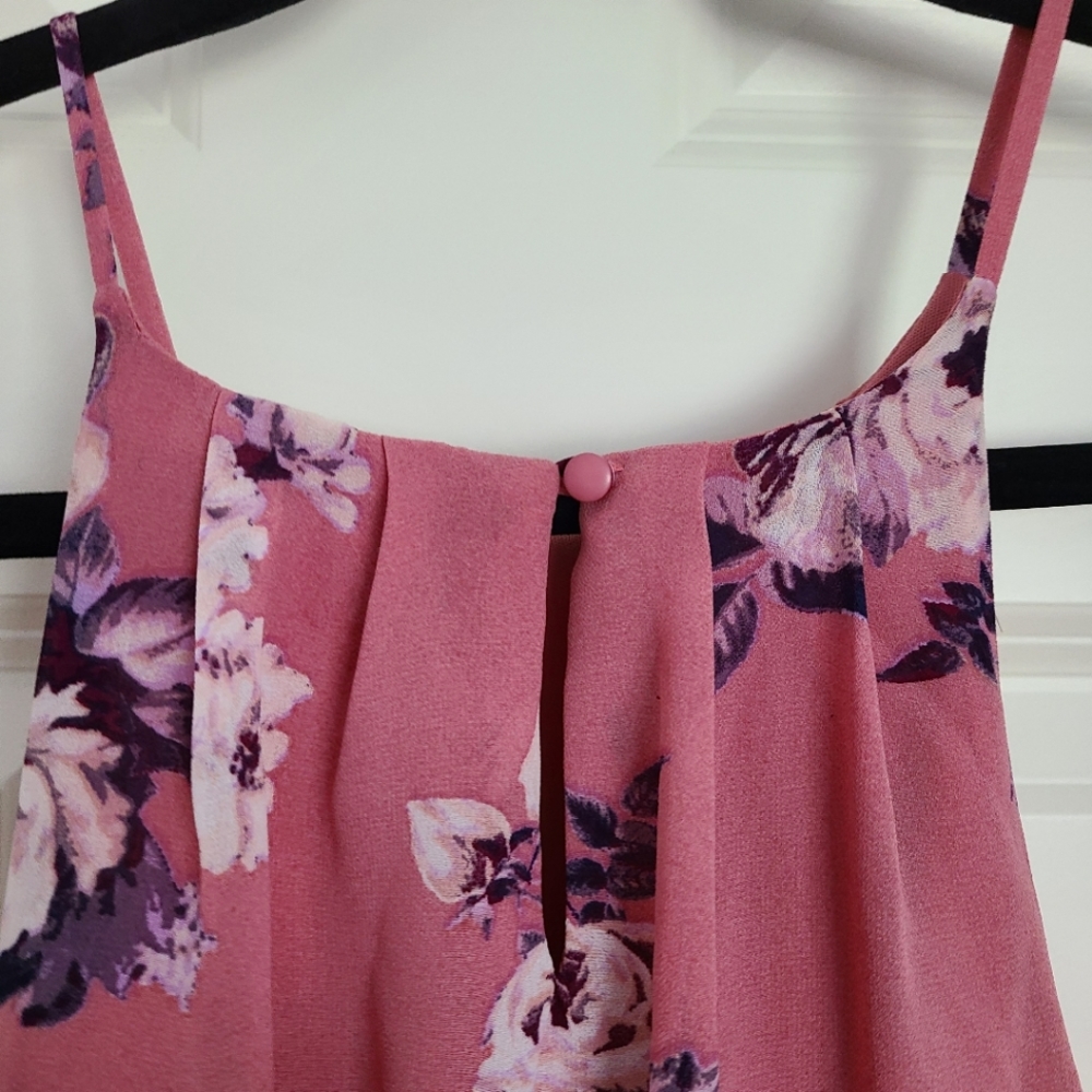 Blue Rain Rosewood Flowered Sleeveless Sundress View 2